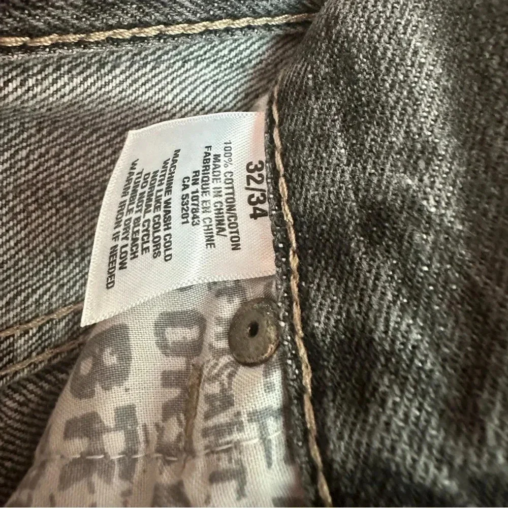 AEROPOSTALE ~ Men’s black/gray wash bootcut denim jeans size 32 x 34